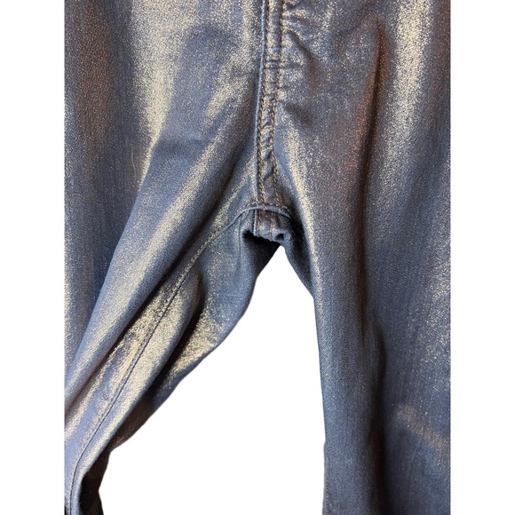 ROCK & REPUBLIC Berlin Jeans Womens Size 4 Metallic Bronze Skinny Y2K Mid Rise - Picture 9 of 9
